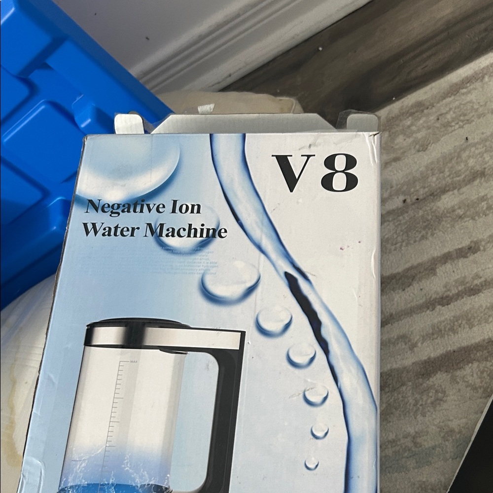 V8 Negative Ion Water Machine - Black